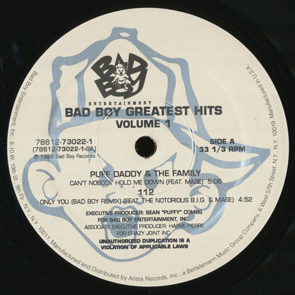 Bad Boy Greatest Hits Volume 1